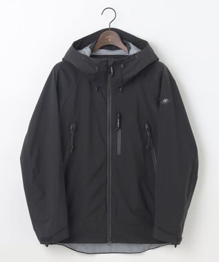 JOSEPH ABBOUD MOUNTAIN 【ECO撥水/耐水性/透湿/防水素材/ストレッチ/軽量/ライナードッキング対応】ボイルドポリエステル マウンテンシェルパーカー ブラック系
