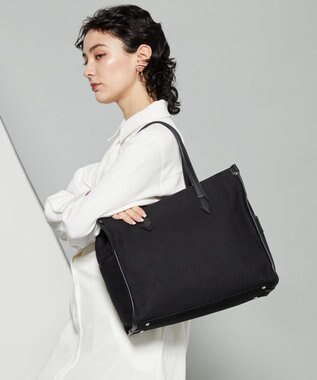 Y'SACCS バインダーキャンバスA4トートバッグ ブラック