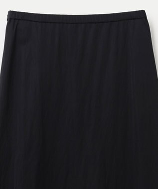 NAVE 【ReNAVE　洗える】グロスサテンスカート ブラック