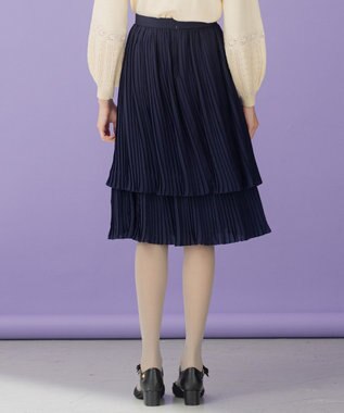 TOCCA 【洗える！】STAIRWAY スカート ネイビー系