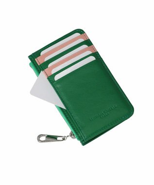 tsumori chisato CARRY tcパッチワーク カードケース フラグメントケース ミニ財布 グリーン