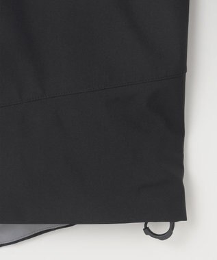 JOSEPH ABBOUD MOUNTAIN 【ECO撥水/耐水性/透湿/防水素材/ストレッチ/軽量/ライナードッキング対応】ボイルドポリエステル マウンテンシェルパーカー ブラック系