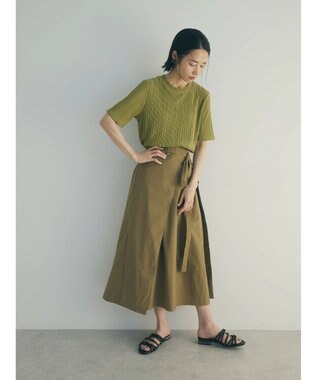 Green Parks armonia．ラップスカート Khaki