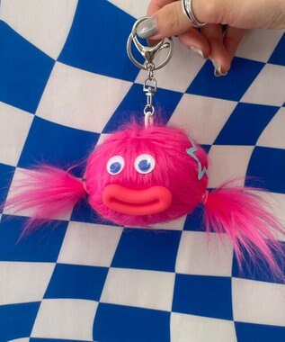 WEGO キャンディモンスターぬいぐるみキーホルダー ピンク