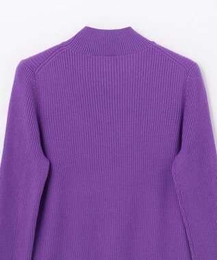 GRACE CONTINENTAL メリノウールリブトップ パープル