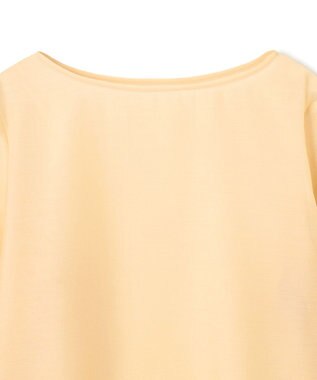 UNFILO シアー ラウンドテールブラウス ライトイエロー