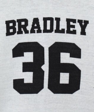 WEGO ナンバリングジャガードVネックニット ホワイト