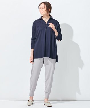 自由区 【洗える】コンパクトムーブ ジョグパンツ ベージュ系