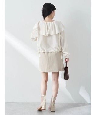 earth music&ecology ラップミニスカート Light Beige