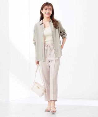 ANY SIS 【洗える】2WAYニット タンクトップ アイボリー