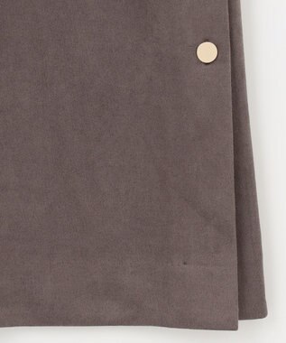 J.PRESS LADIES L 【洗える】スエードダンボール ジャンパースカート ブラウン系