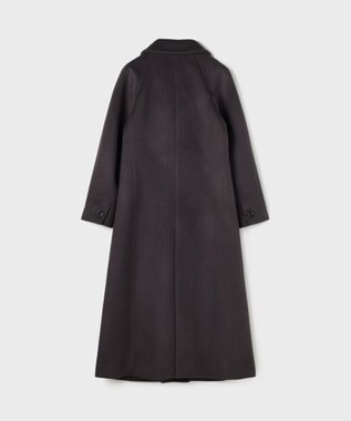 GRACE CONTINENTAL ショートビーバーロングコート チャコール