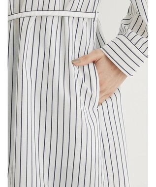 Green Parks ミドル丈シャツワンピース Navy