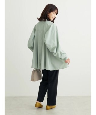 Green Parks ・ｆｕｒｒｙ　ｒａｔｅ　変形キリカエシャツチュニック Gray