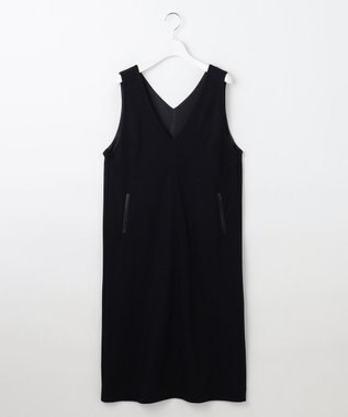 J.PRESS LADIES L 【洗える】ウールスムース ジャンパースカート ネイビー系