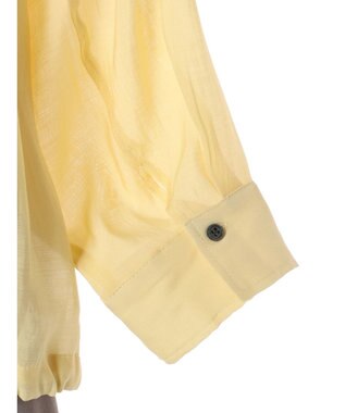 YECCA VECCA 【2点SET】シアーシャツ×Aラインキャミワンピース Yellow