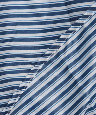 MOONBAT 【撥水】FLAT PURE サイクル レインポンチョ ボーダー 自転車 収納袋付き ネイビーブルー