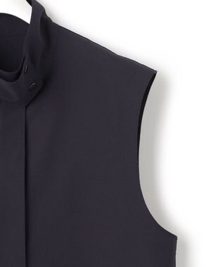 ICB ボンディングツイル スリーブレスアウター ネイビー系