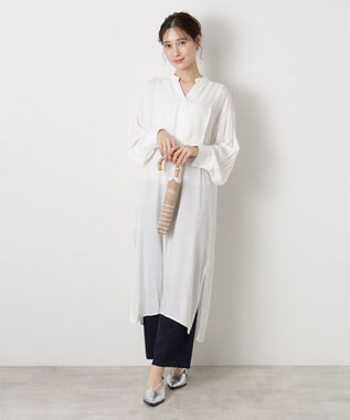 MOONBAT MACKINTOSH PHILOSOPHY(マッキントッシュ フィロソフィー) Cleric collar ボーダー 竹手元 雨傘 折りたたみ傘 ベージュ