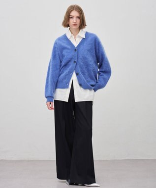 uncrave カシミヤファーニット カーディガン ライトブルー