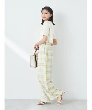 earth music&ecology タックワイドパンツ Check