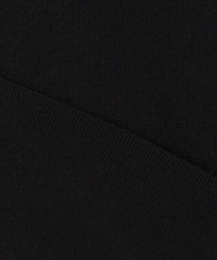 Feroux 【洗える】ショルダーリボン プルオーバーニット ブラック系