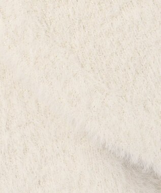 ANY SIS L 【洗える】フェザーニット カーディガン アイボリーベージュ