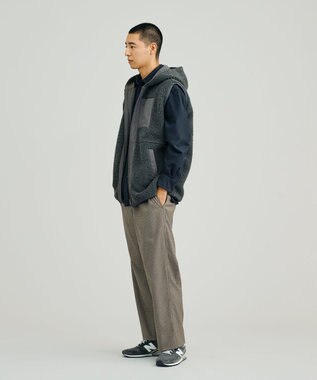 J.PRESS YORK STREET 【UNISEX】リバーシブル ボアベスト グレー系