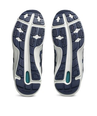 ASICS WALKING ハダシウォーカー メンズ 3E相当 ライトグレー×ネイビーブルー