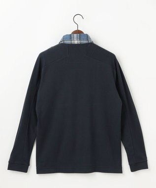 JOSEPH ABBOUD MOUNTAIN 【オーガニックコットン使用/JAPANファブリック】アウトドア ポロ ネイビー系