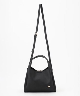 LA BAGAGERIE ソフトシュリンク2WAYハンドバッグ small ブラック