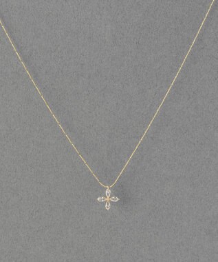 Phoebe 【金属アレルギー対応】フォーペタルズビジューネックレス/ニッケルフリー ゴールド ゴールド