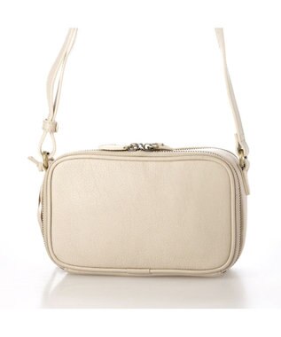 UNBILLION アトランタ ATLANTA / 牛革BOX型ウォレットショルダー アイボリー