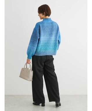 Green Parks グラデーションニットプルオーバー Blue