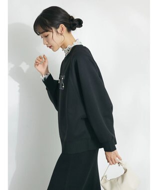 CRAFT STANDARD BOUTIQUE 軽量ボンディングパールロゴプルオーバー Black