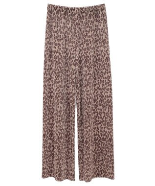 earth music&ecology アソートセルフカットパンツ Leopard
