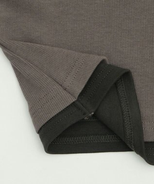 WEGO ハトメレイヤードグラフィックT ブラック中濃色