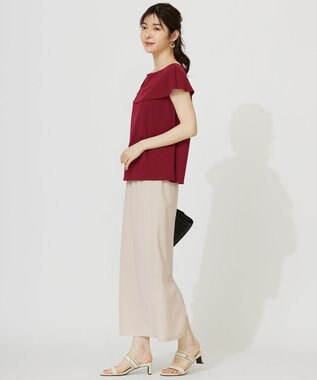 ANY SIS ケープディテール カットソー レッド