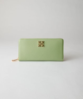 russet モノグラムプレートラウンドジップウォレット(SO-372) Green/GR