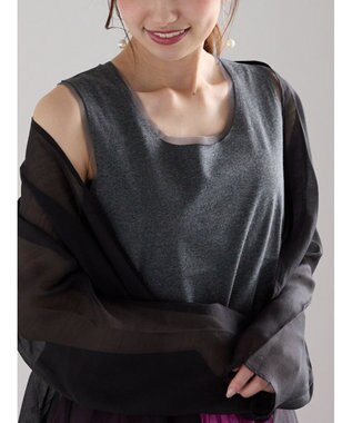 Te chichi チュールトリムタンクトップ