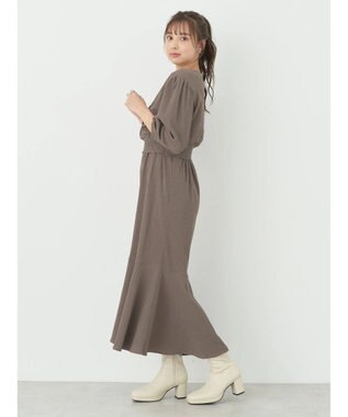 earth music&ecology ＳＥＴ２点カシュクールプルオーバー＋ワンピース Mocha