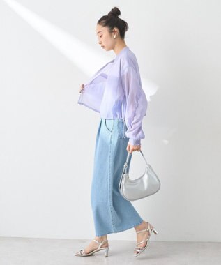 earth music&ecology シアーシャツブルゾン Lavender