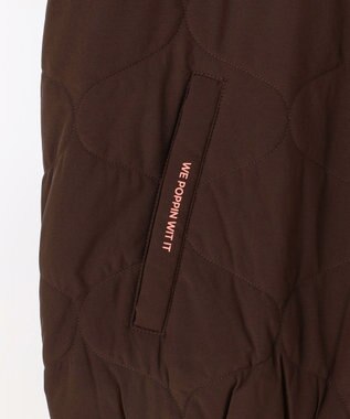 PW CIRCULUS 【撥水加工 / ストレッチ】【MEN】キルティング中綿プルオーバー ゴルフ ダークブラウン系