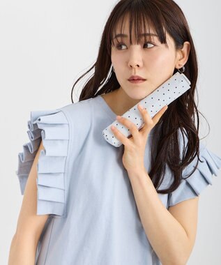  Fuwacool(フワクール) フワクールホワイト 晴雨兼用日傘 折りたたみ傘 ランダムドット 軽量 一級遮光／遮熱／UV