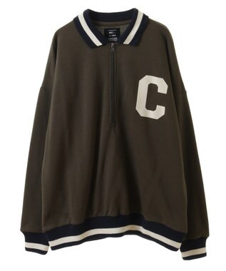 CRAFT STANDARD BOUTIQUE 【ユニセックス】裏毛ハーフジップスウェット Khaki