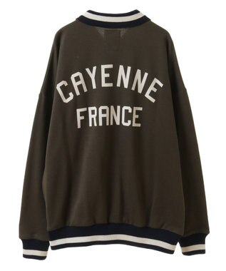 CRAFT STANDARD BOUTIQUE 【ユニセックス】裏毛ハーフジップスウェット Khaki