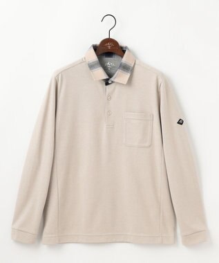 JOSEPH ABBOUD MOUNTAIN 【オーガニックコットン使用/JAPANファブリック】アウトドア ポロ アイボリー系