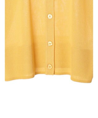 Green Parks フィラメントラメシアーカーディガン Yellow