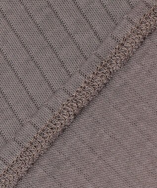 J.PRESS LADIES コットンリブ ノースリーブ カットソー ブラウン系