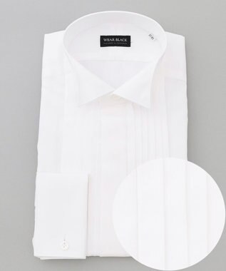 GOTAIRIKU 【WEAR BLACK】ブザム比翼ウィングカラー ドレスシャツ ホワイト系